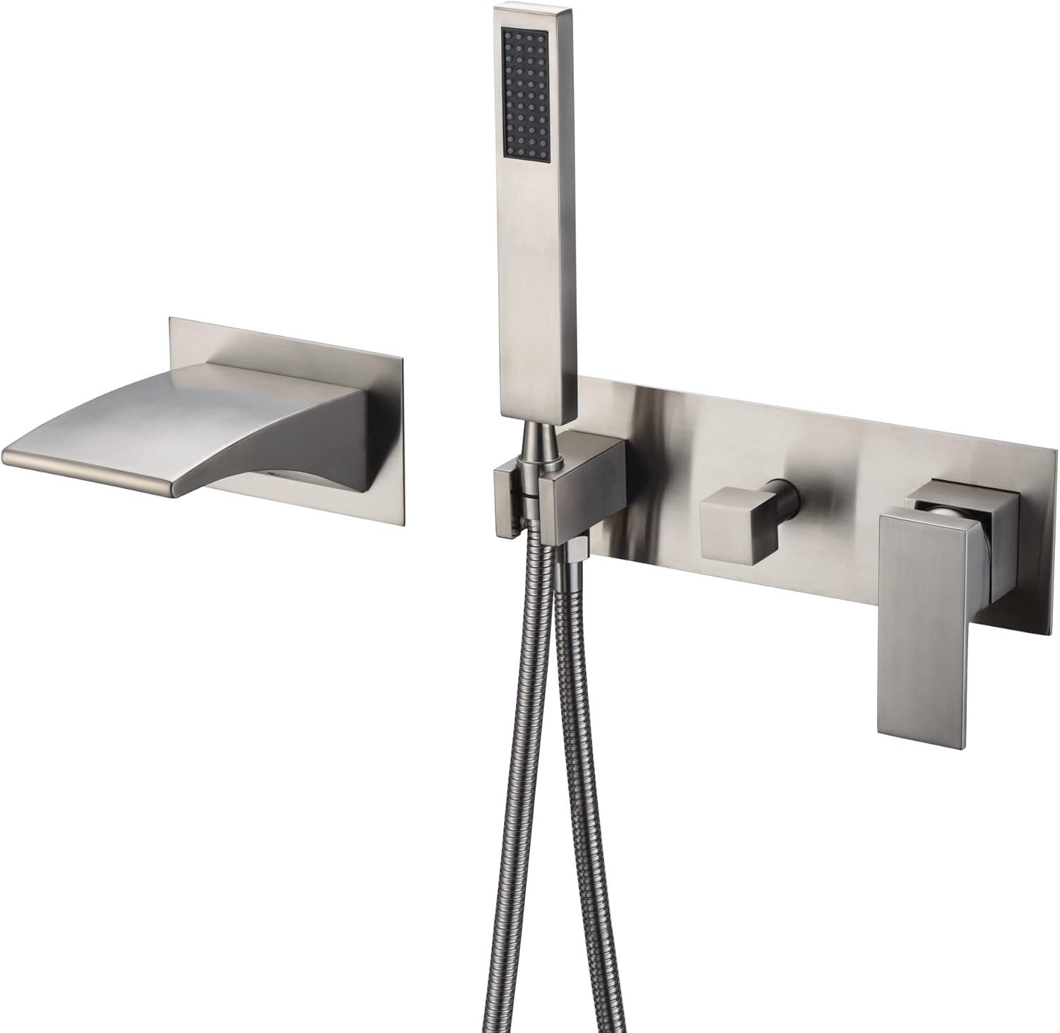 1 Handle Bathroom Waterfall Faucet with Diverter