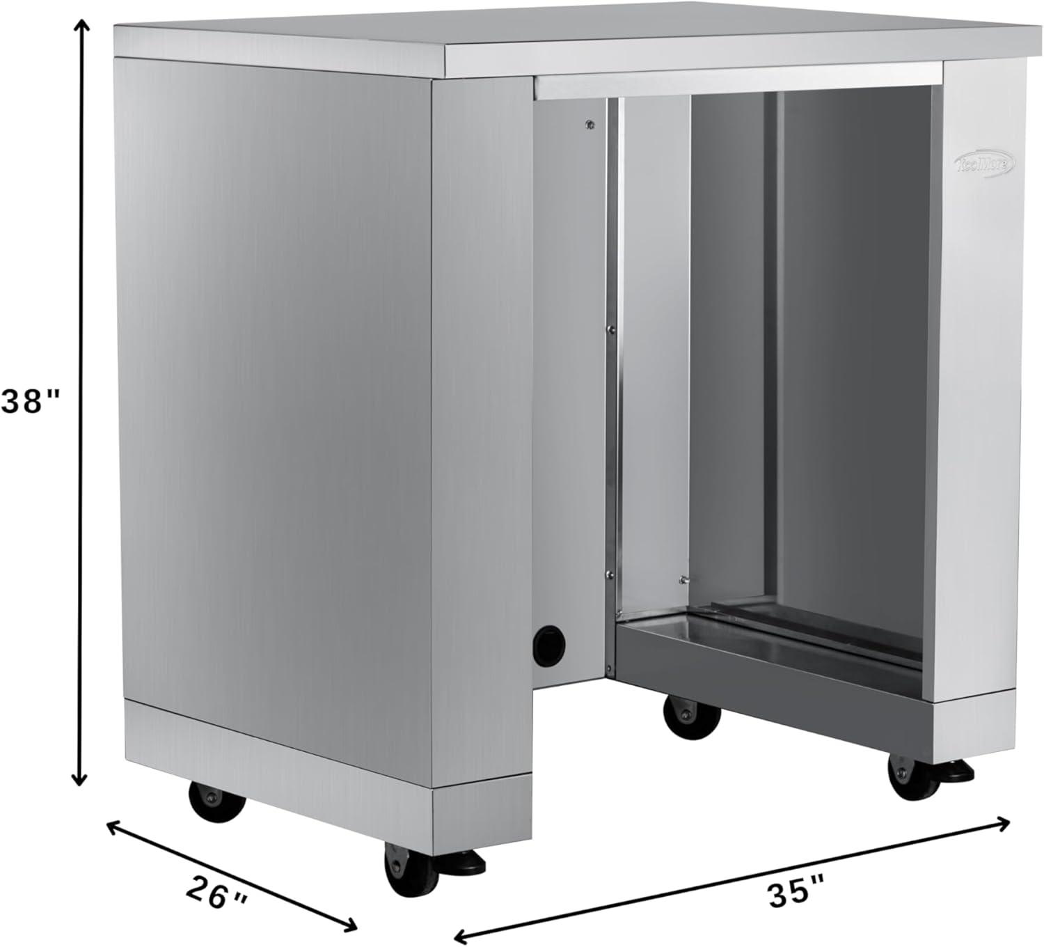 32 in. Stainless Steel Outdoor Kitchen Cabinet for Refrigerator