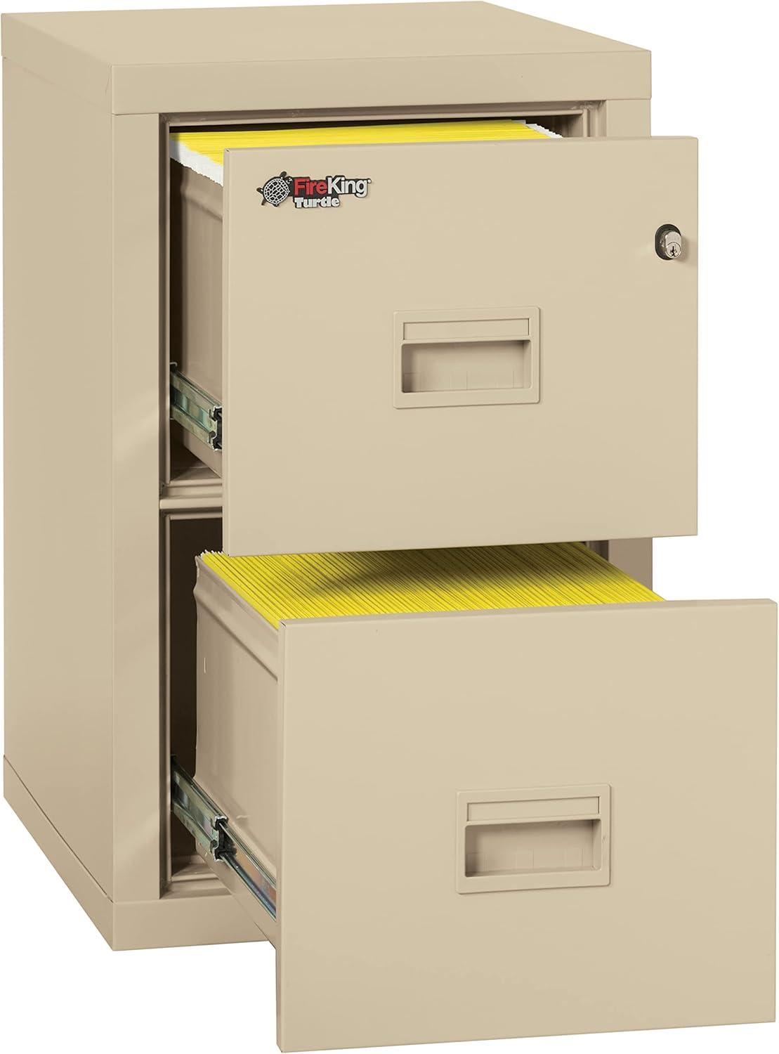 Turtle Fireproof 17.75'' Wide 2 -Drawer Steel File Cabinet