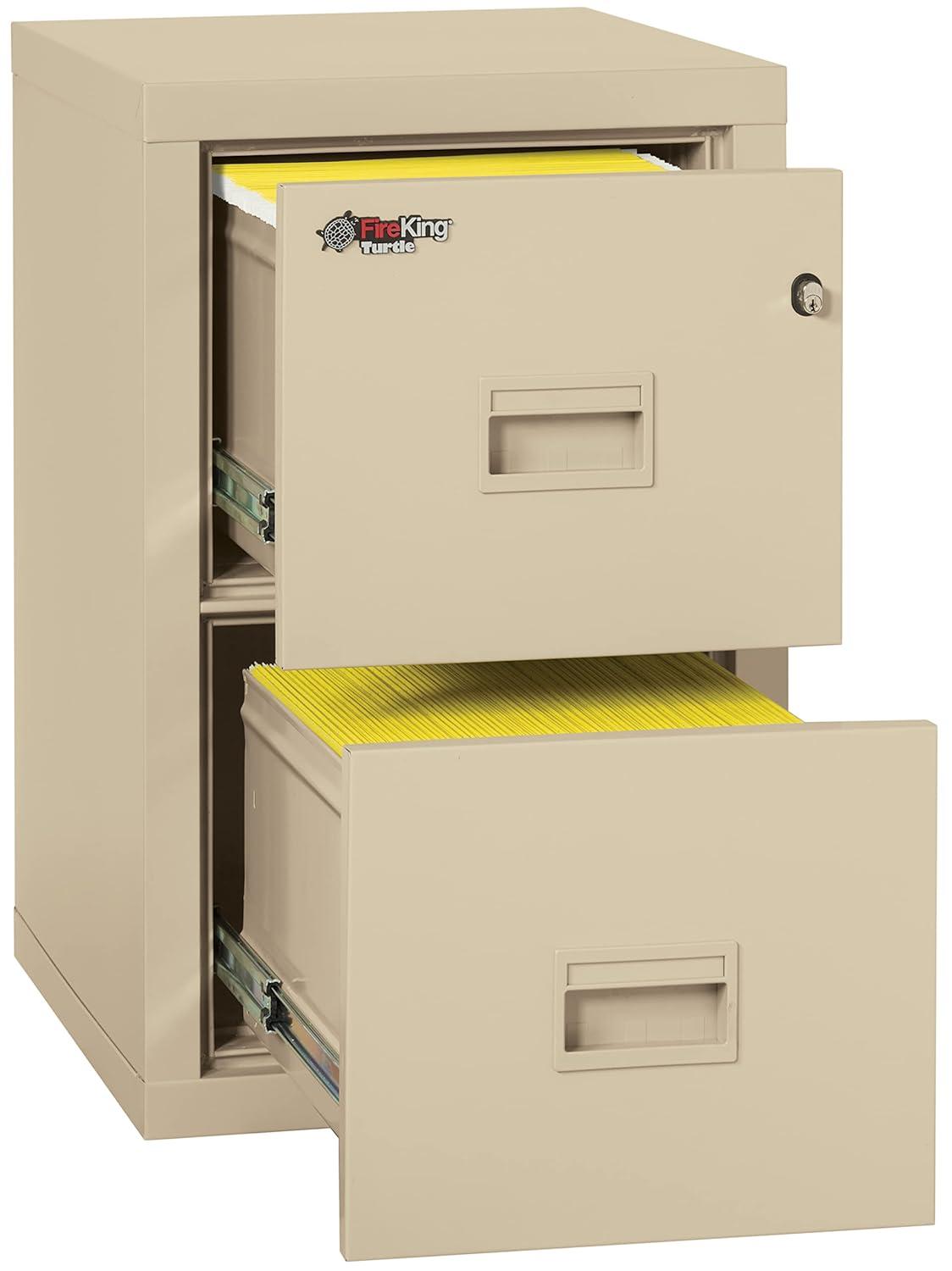 Turtle Fireproof 17.75'' Wide 2 -Drawer Steel File Cabinet