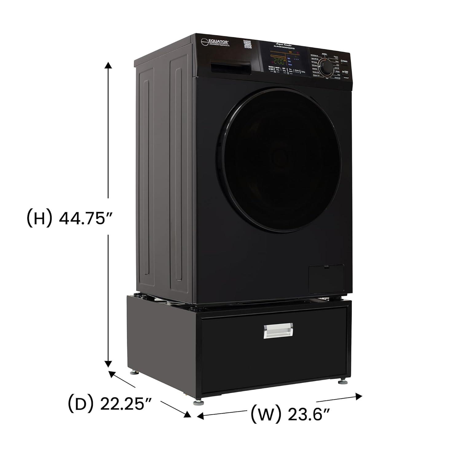 All-in-One Washer Dryer VENTED-DRY FASTER than Condense 15lb 110V + Pedestal