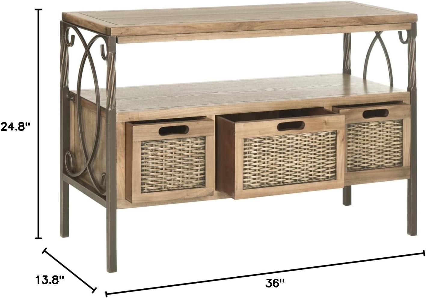 Joshua Media Console Table  - Safavieh