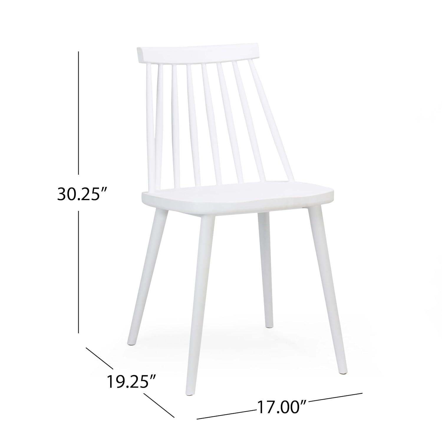 Gracie Oaks Farmhouse Spindle Back Dining Chairs,Set Of 2