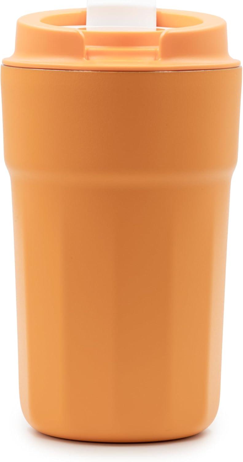 Vapur Stainless Steel Double Wall Insulated Travel Mug 12 oz. Apricot (10315)