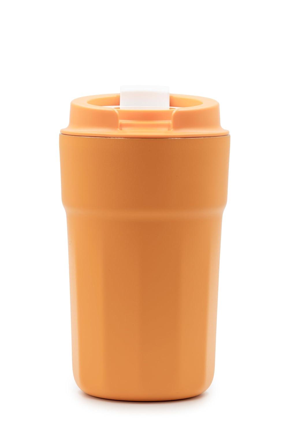 Vapur Stainless Steel Double Wall Insulated Travel Mug 12 oz. Apricot (10315)