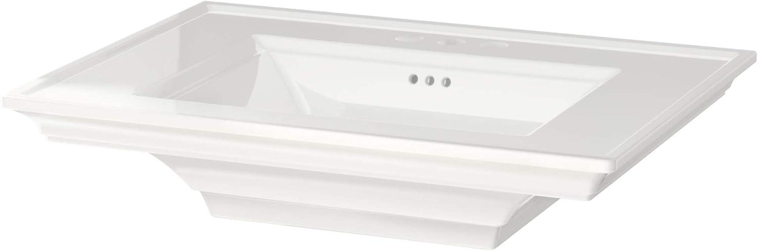 American Standard Town 22.5'' White Ceramic Rectangular Bathroom Sink with Overflow