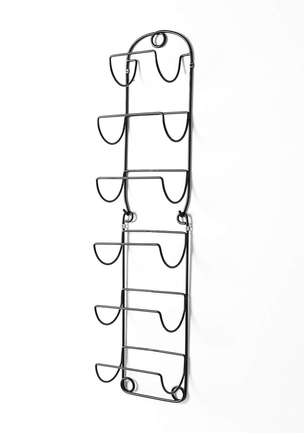 Towel Racks for Bathroom Wall Mounted Metal Wine Rack Towel Shelf Towel Holder for Bath Black