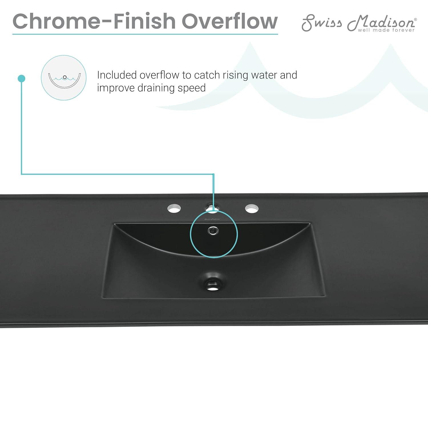 Swiss Madison 47.56" Single Bathroom Vanity Top with Sink