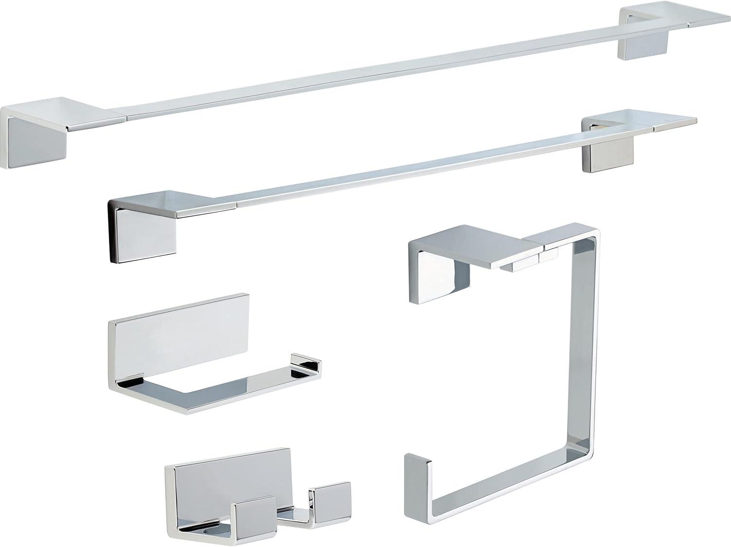 Vero 24 in. Wall Mount Towel Bar Bath Hardware Accessory