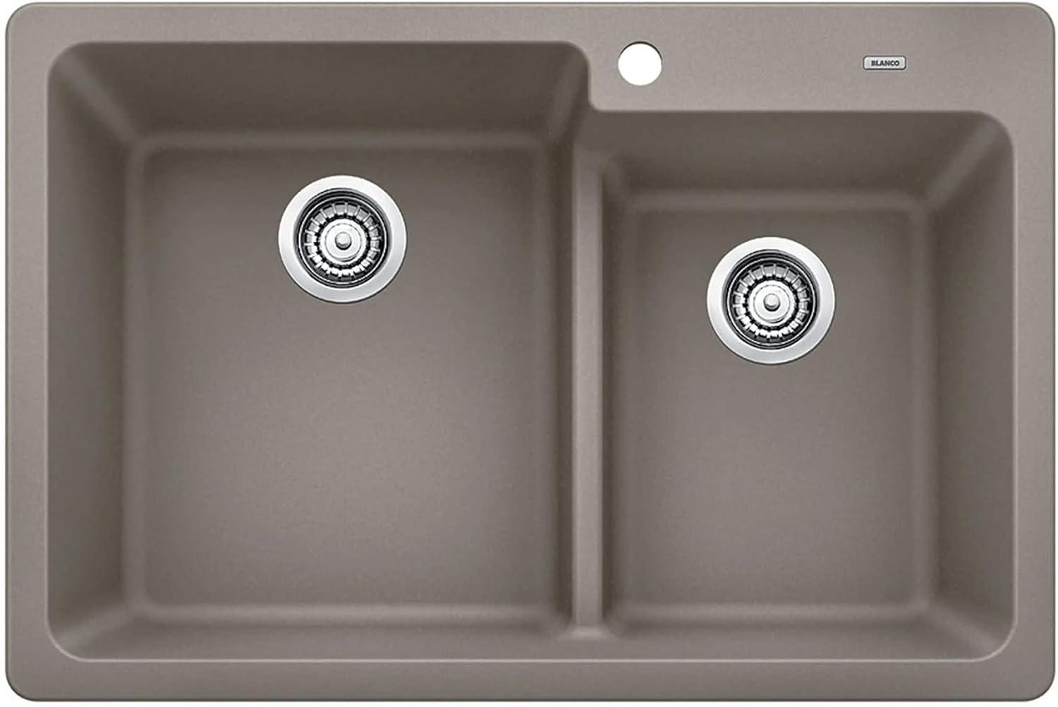 Blanco 442092 Grandis 33" Drop-In Or Undermount Double Basin Silgranit Kitchen Sink -