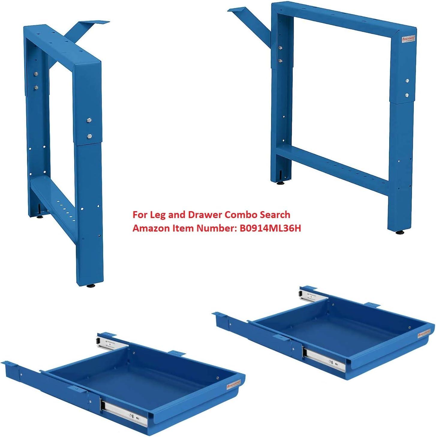 Garage Workbench Table Frame 20" Depth - Blue - 29" to 35" Height Adjustable - by BenchPro