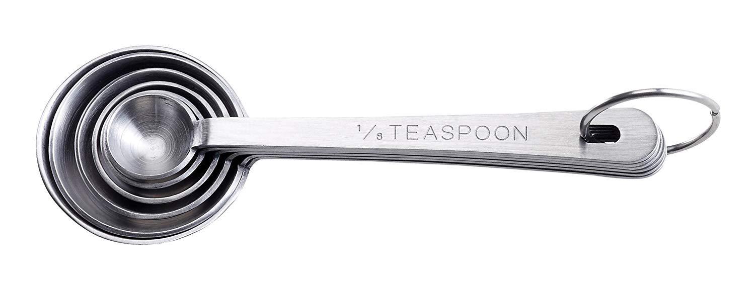 Mrs. Anderson’s Baking Measuring Spoons, Heavyweight 18/8 Stainless steel, Set of 6 Spoons