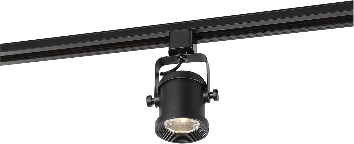 Black 12W LED Adjustable Track Head Light