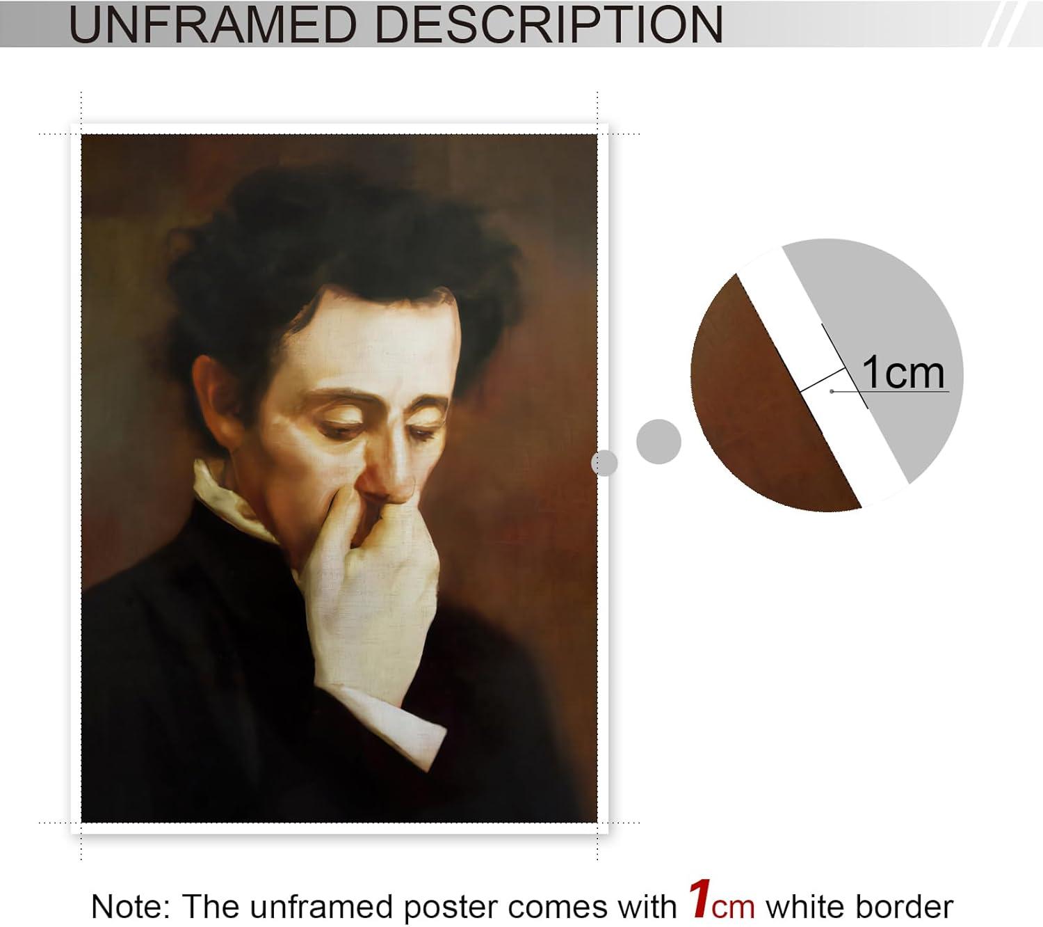 JDNWKBBS Funny Bathroom Canvas Wall Art Humorous Classical Oil Painting Man Covering Nose Posters Vintage Toilet Pictures Prints Rustic Farmhouse Wall Decor for Bathroom Restroom 12x16in Unframed