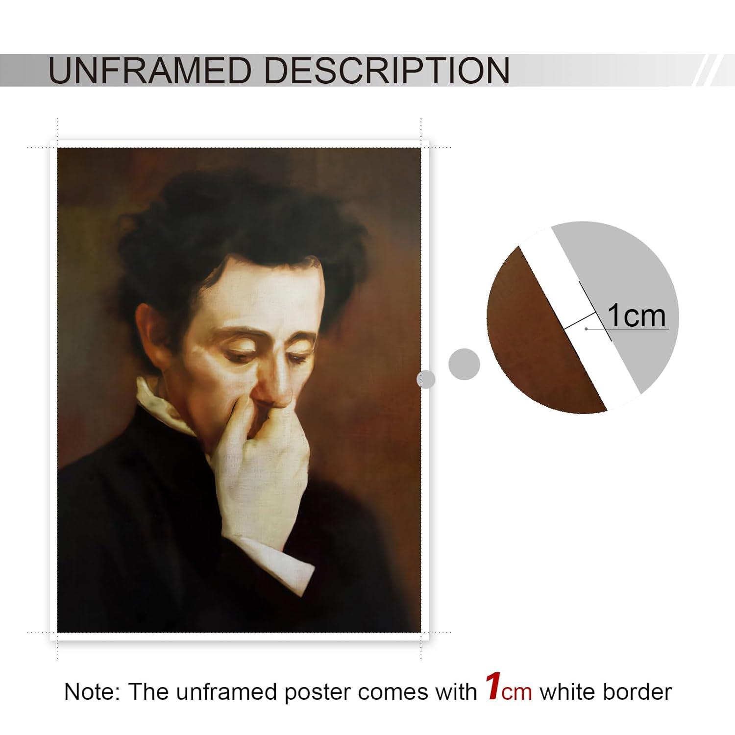 JDNWKBBS Funny Bathroom Canvas Wall Art Humorous Classical Oil Painting Man Covering Nose Posters Vintage Toilet Pictures Prints Rustic Farmhouse Wall Decor for Bathroom Restroom 12x16in Unframed
