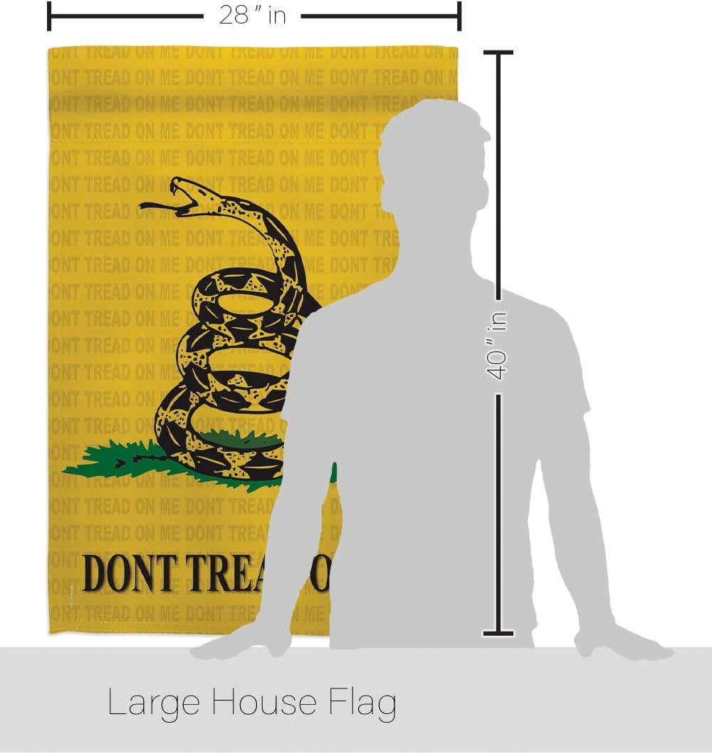 Historic Gadsden Patriotic Rectangular House Flag 28" x 40"