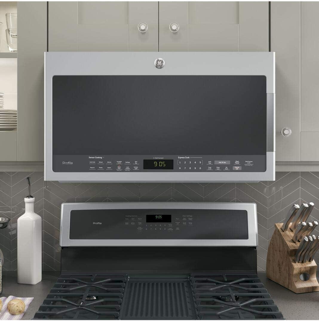 GE Profile PVM9005SJSS 30 Over-the-Range Microwave with 2.1 cu. ft. Capacity in Stainless Steel