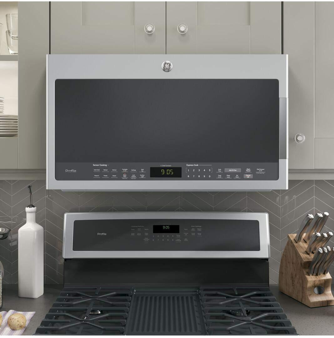 GE Profile PVM9005SJSS 30 Over-the-Range Microwave with 2.1 cu. ft. Capacity in Stainless Steel