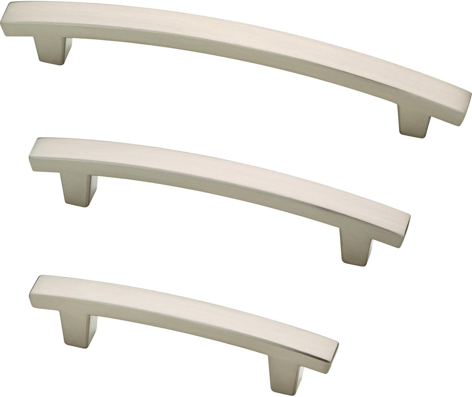 Brushed Nickel 3'' Bar Cabinet Pulls with Mounting Hardware