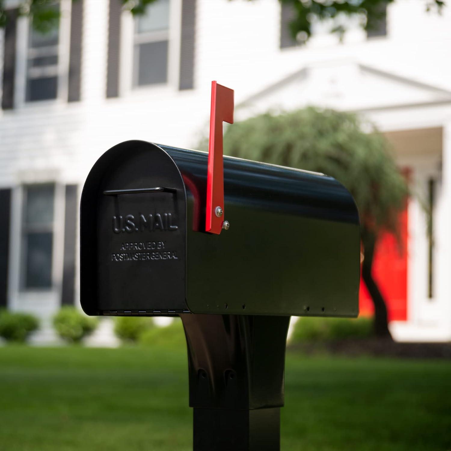 Architectural Mailboxes Ironside Post Mount Mailbox Black