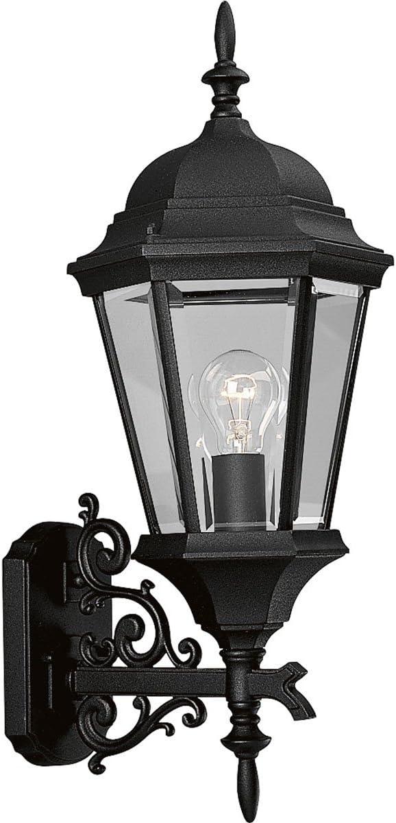 Welbourne Black Aluminum Outdoor Wall Lantern Sconce