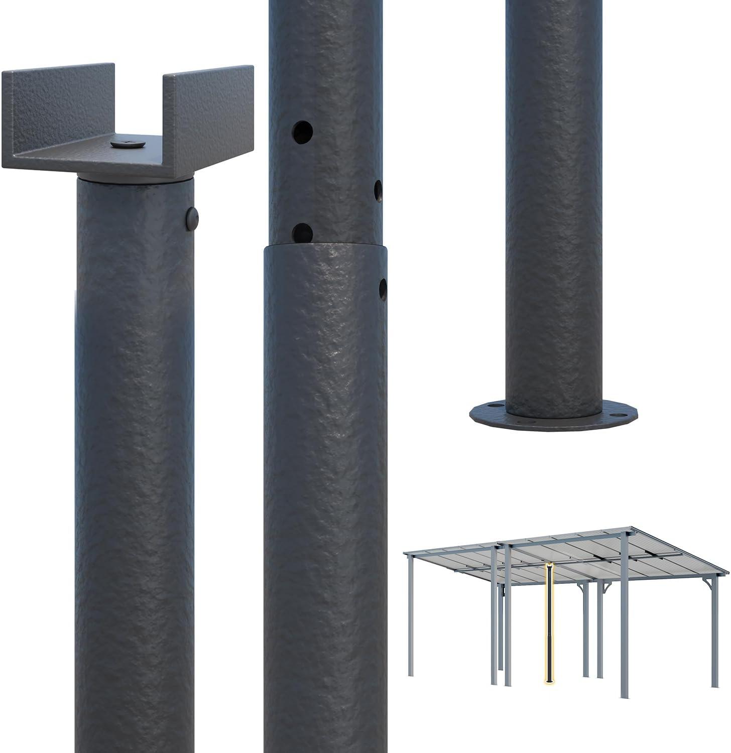 AECOJOY Universal Support Post for More Stability, Suitable for All AECOJOY Lean-to gazebo, Gazebo Accessories
