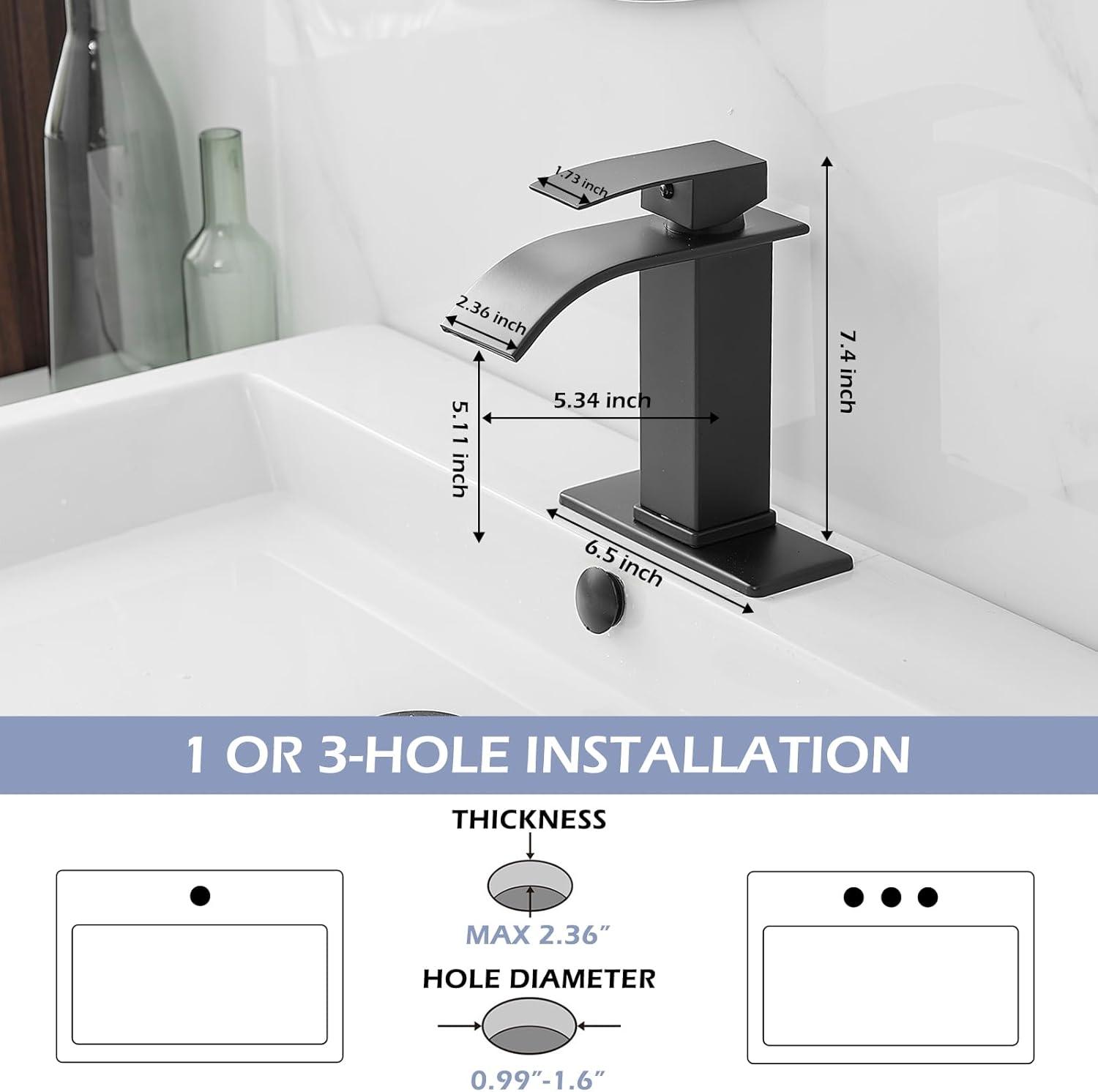 Single-Hole Single-handle Bathroom Faucet