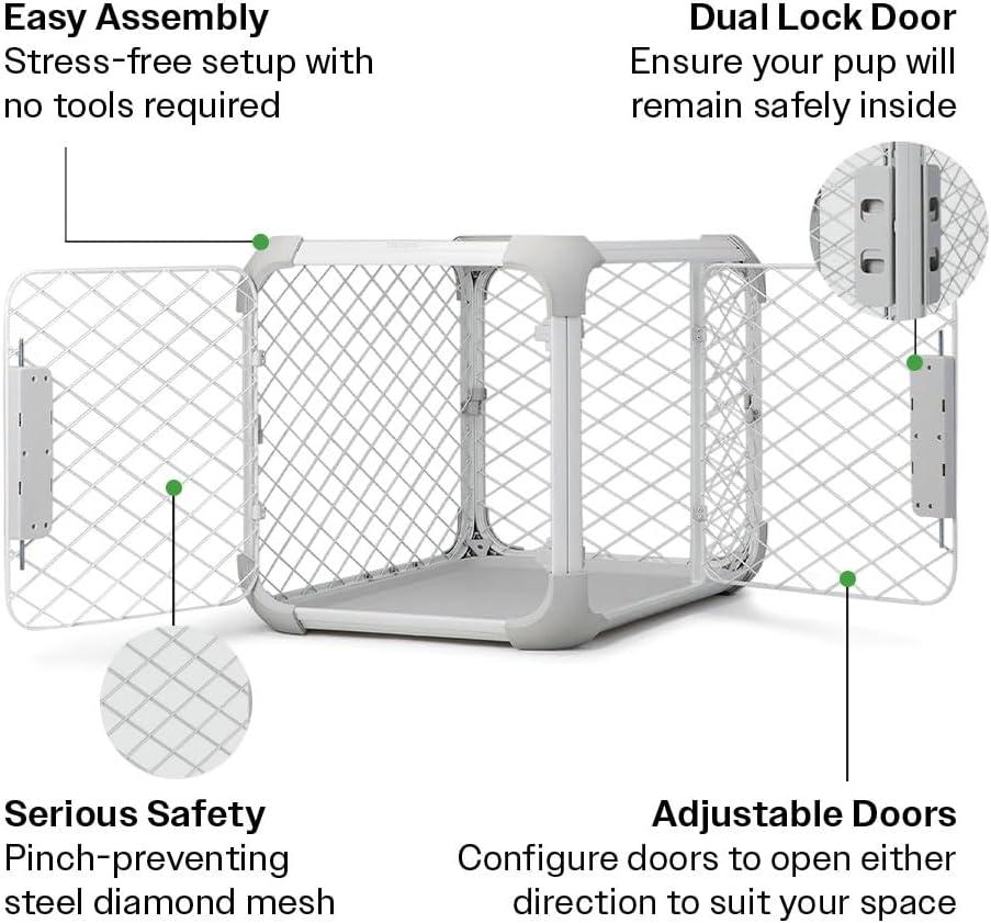 Evolv Modern 2-Door Dog Crate