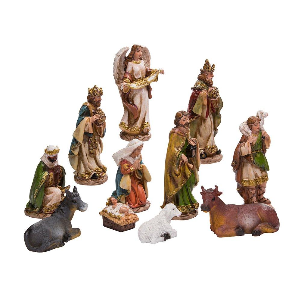 Kurt Adler 6-Inch Nativity Set with 11 Figures