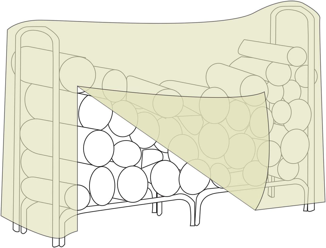 Two Dogs Designs 48 in. Log Rack Cover - Black