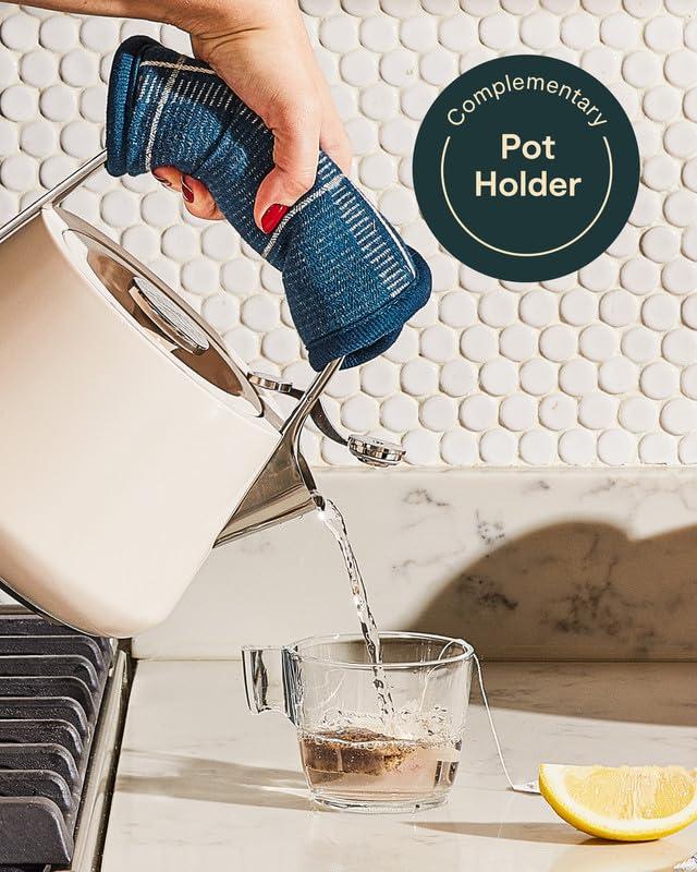 Caraway ® Cream Stovetop Whistling Tea Kettle