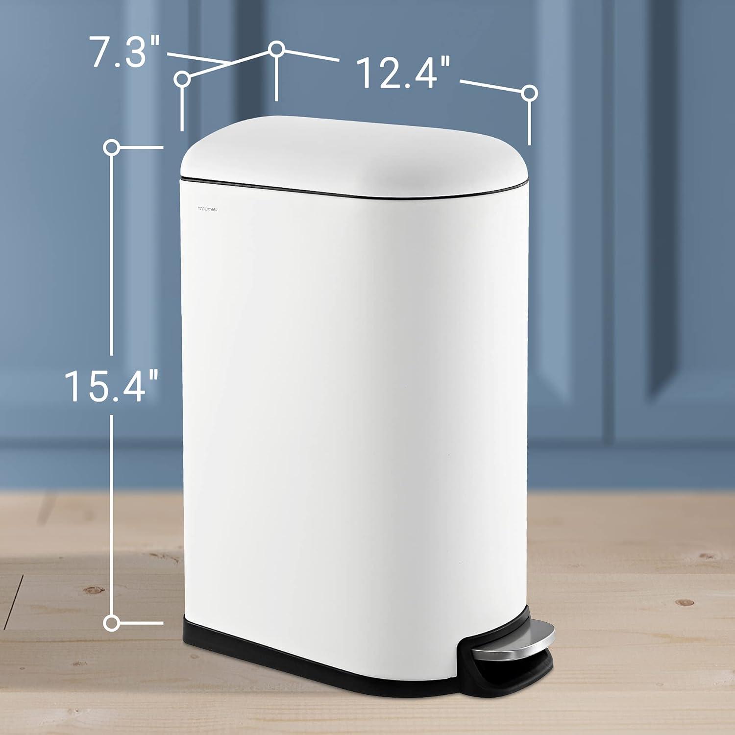 happimess Roland Steel Step On Trash Can & Reviews | Wayfair
