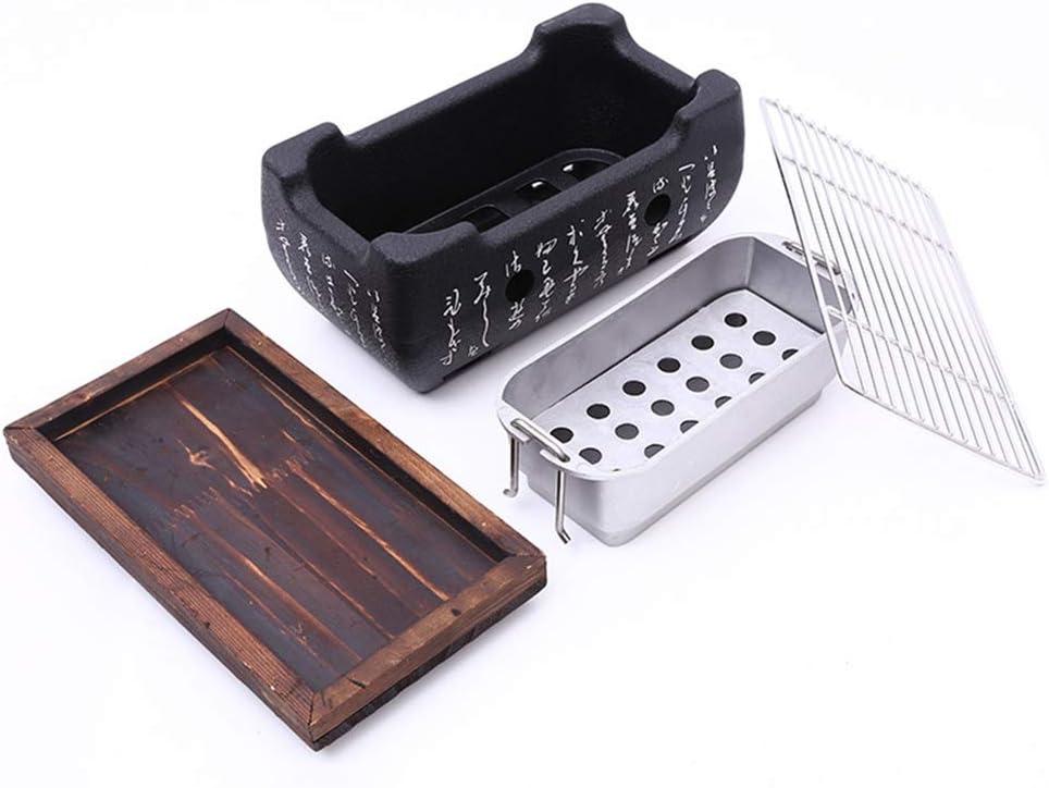 Compact Charcoal Japanese Style Stainless Steel BBQ Grill