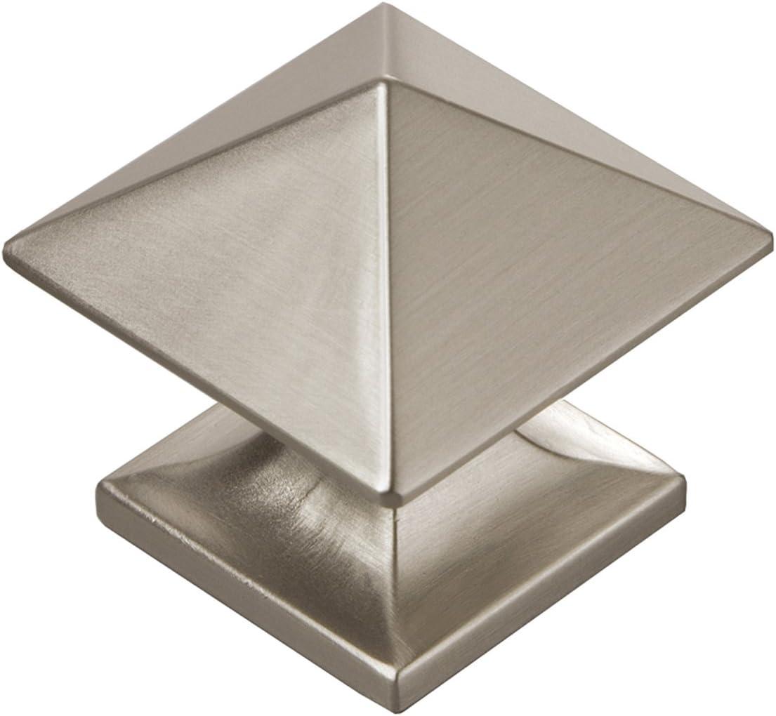 Studio Collection Knob 1 Inch Diameter Polished Nickel Finish