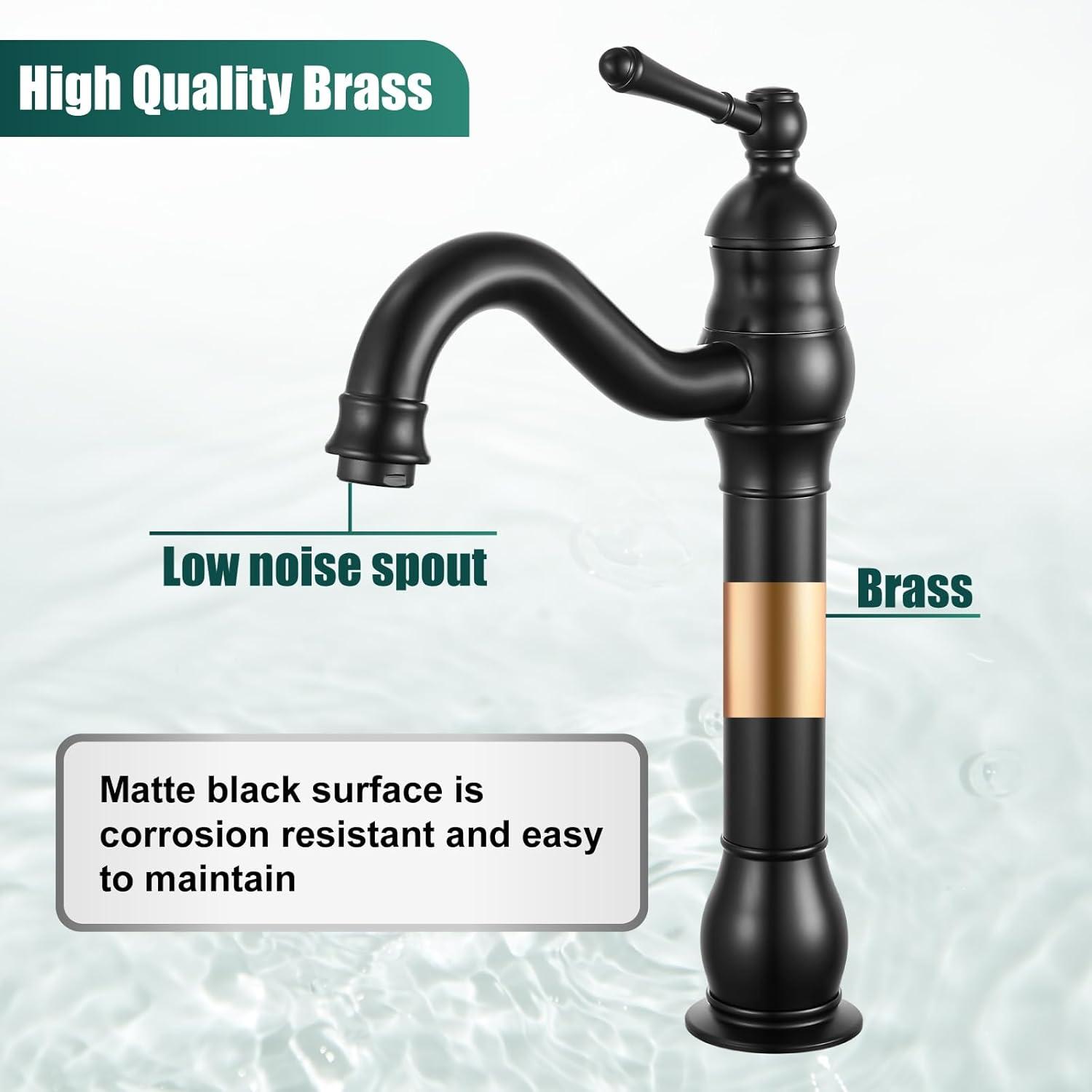 Vessel Sink Faucet Single-handle Bathroom Faucet with Drain Assembly