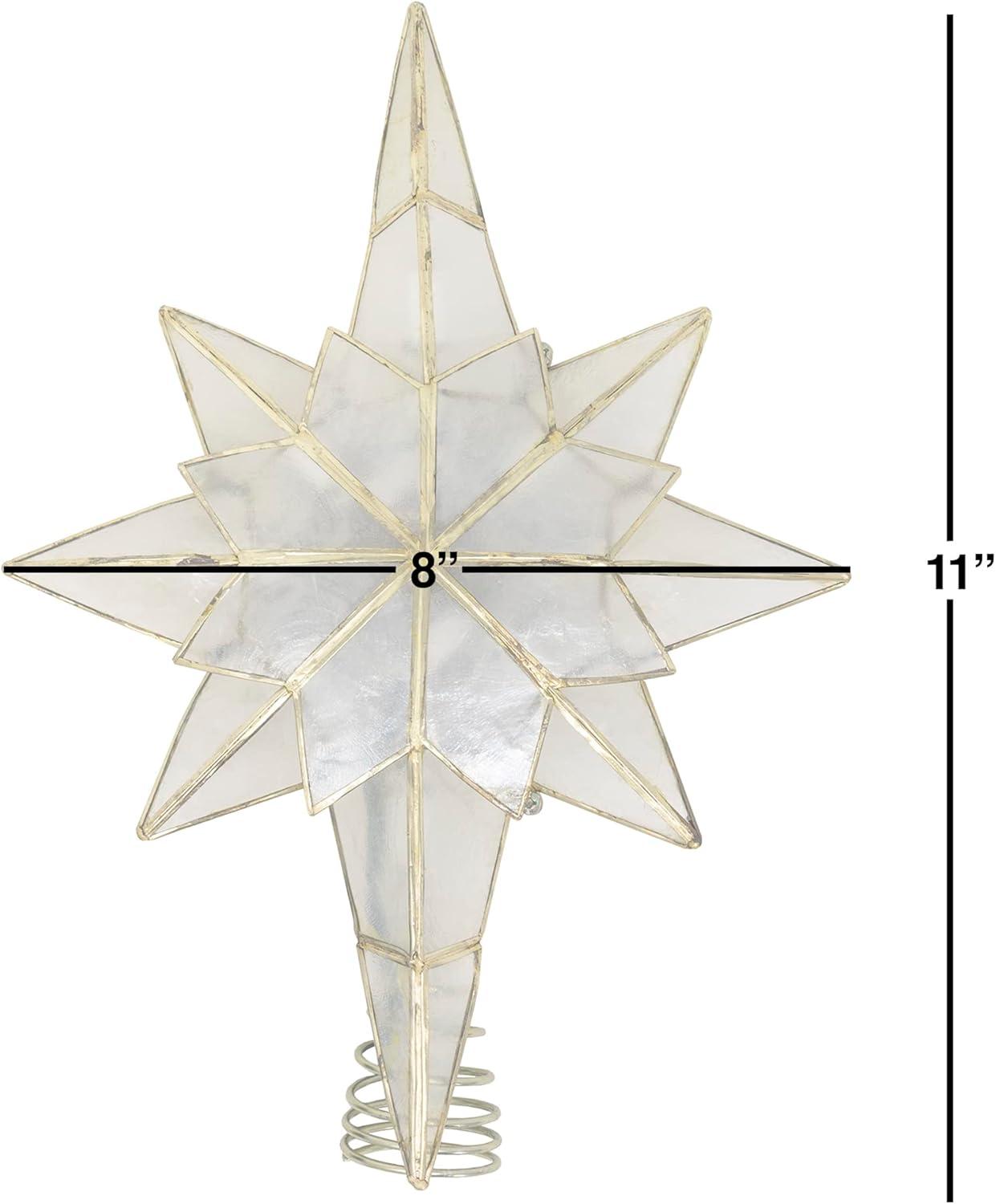 Kurt Adler Metal Astrology & Stars Tree Topper - Lighted