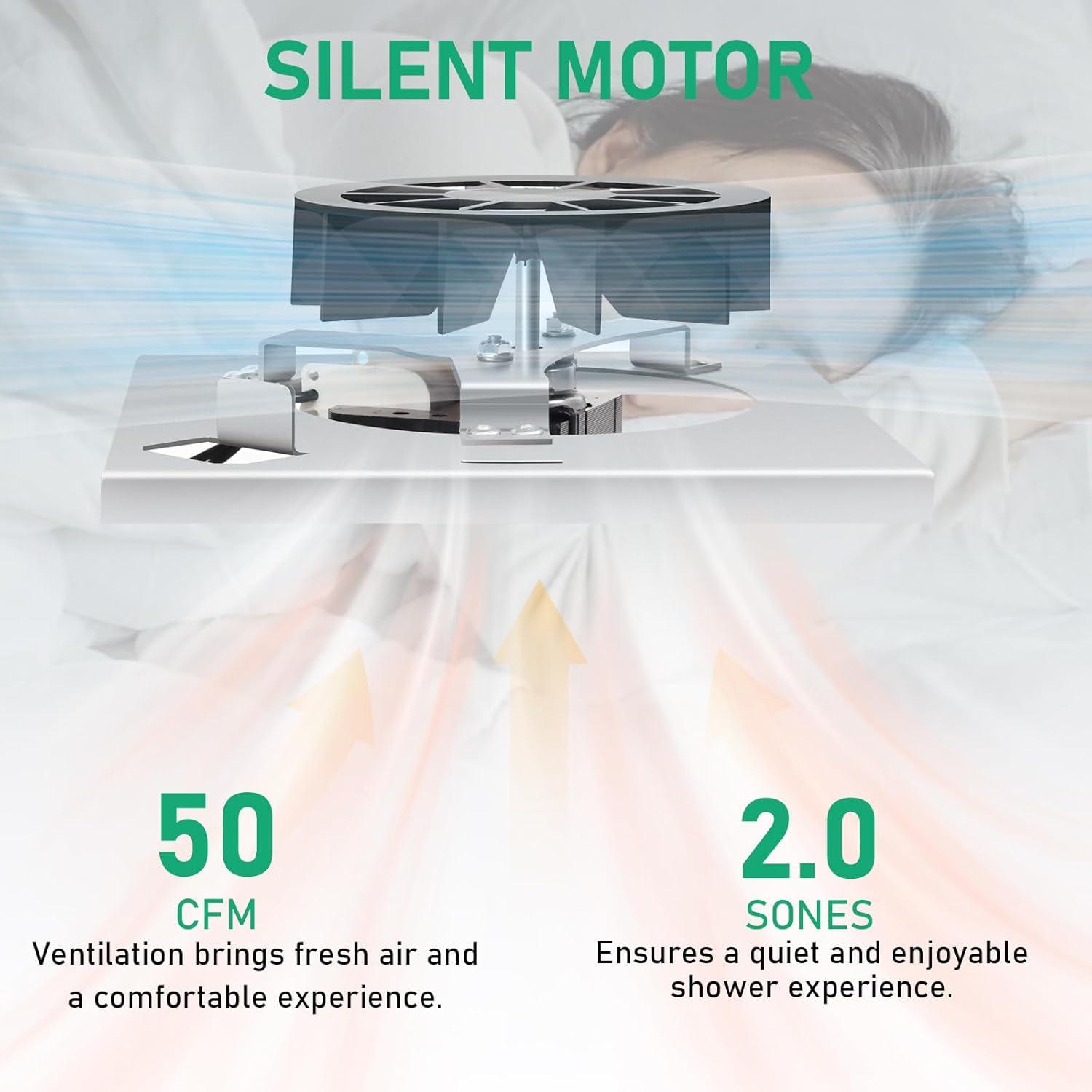 【Upgraded Copper Motor】 696N-R02 B Unit 50CFM Fan Compatible with Broan-Nutone 688-K 688-J 688-H 688-G 695N-R02 B, 696N-R01 B, 695N-R02 B,2.0 Sones,S97012026 Fan Assembly