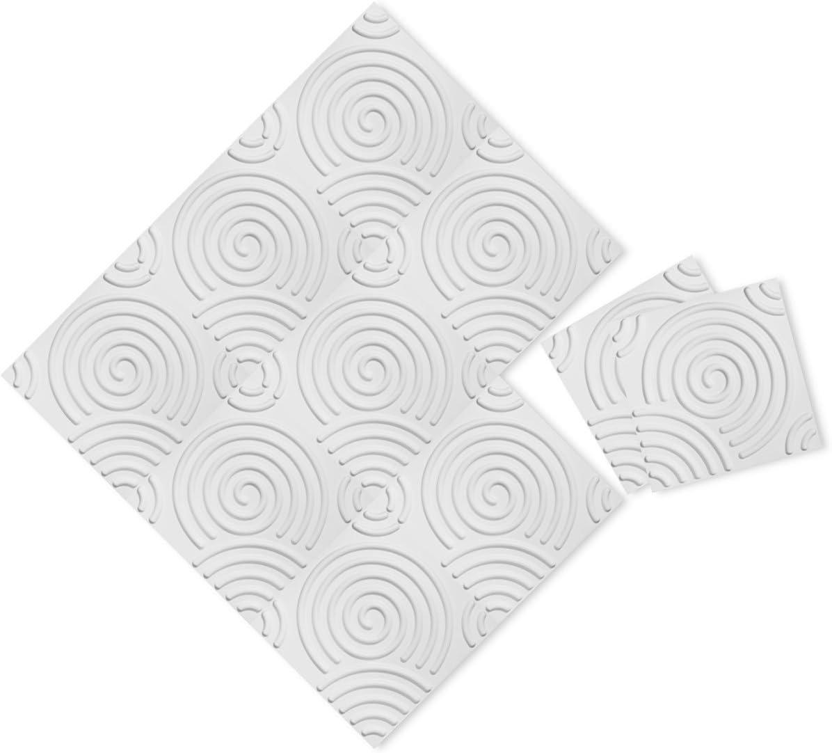 Ekena Millwork Spiral EnduraWall Decorative 3D Wall Panel (Set of 10)