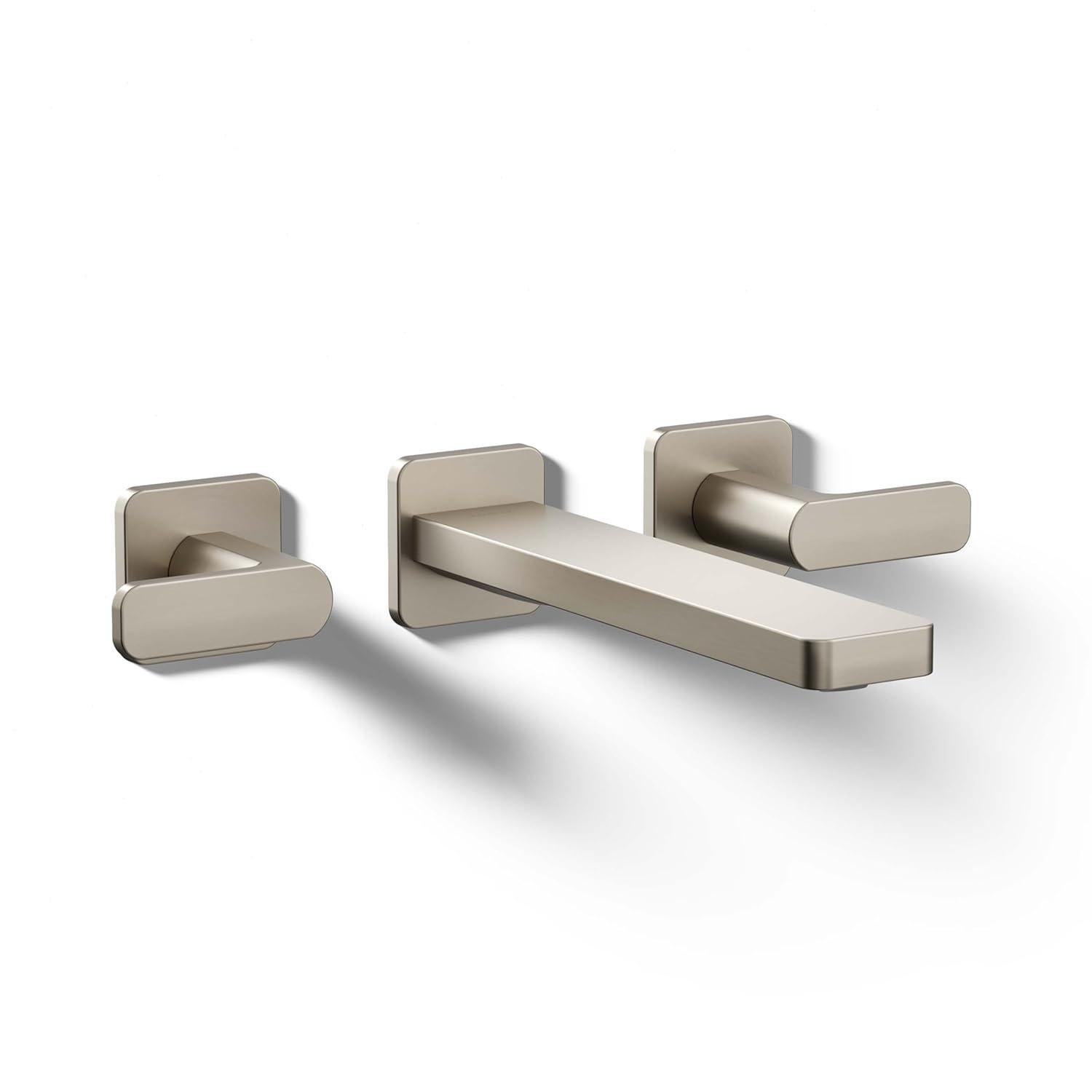 Parallel Wall-Mount Bathroom Sink Faucet Trim