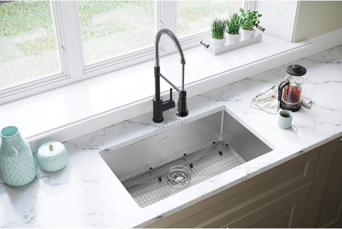 Crosstown 16 Gauge 31" L x 19" W Undermount Kitchen Sink Kit