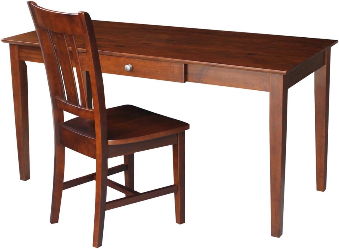 International Concepts Desk With Drawer - Larger Size And Chair