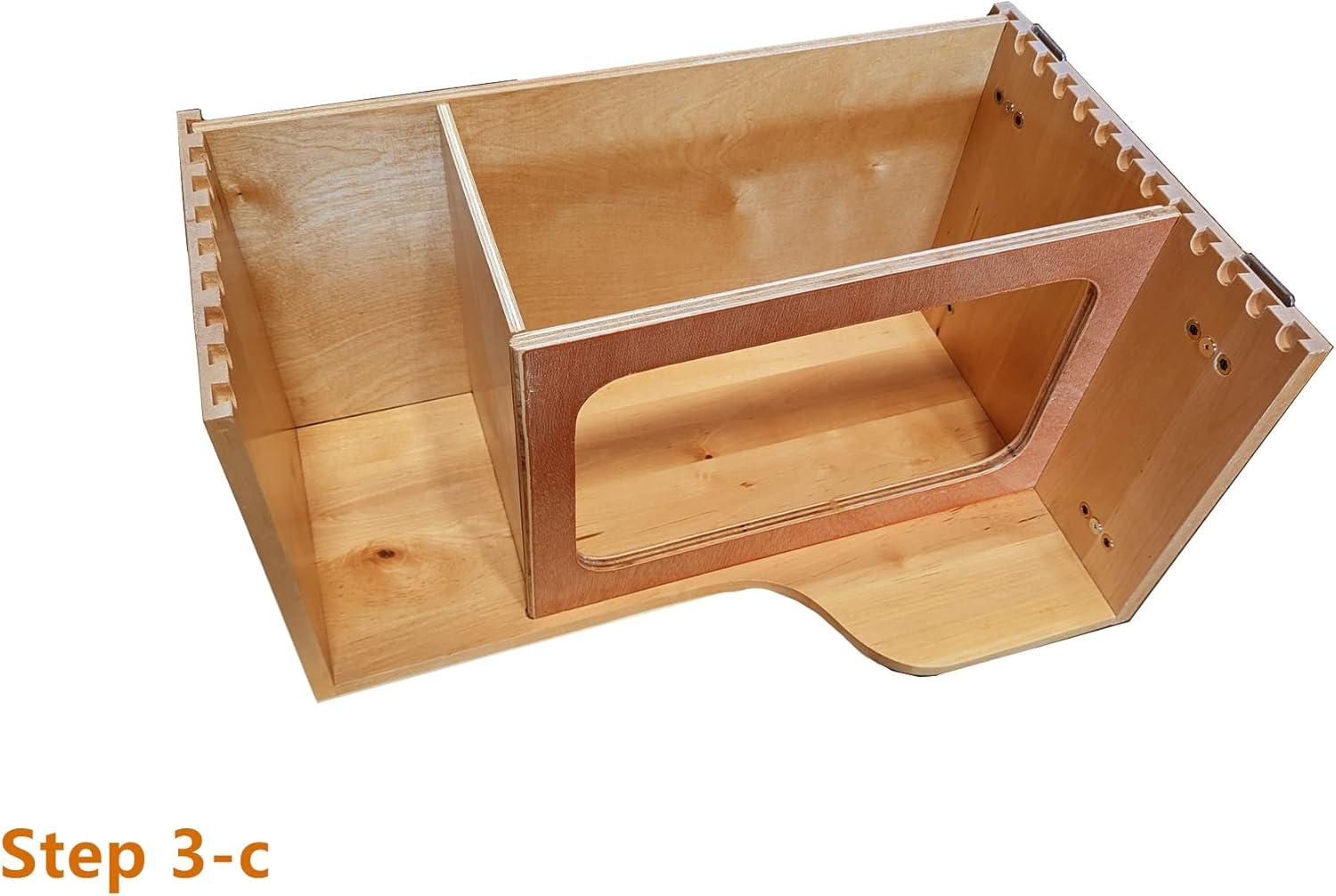 D.I.Y Kitchen Pull Out Trash Can System Wooden Frame Rollout Cabinet Organizer 11''Width (Trash Can Not Included)