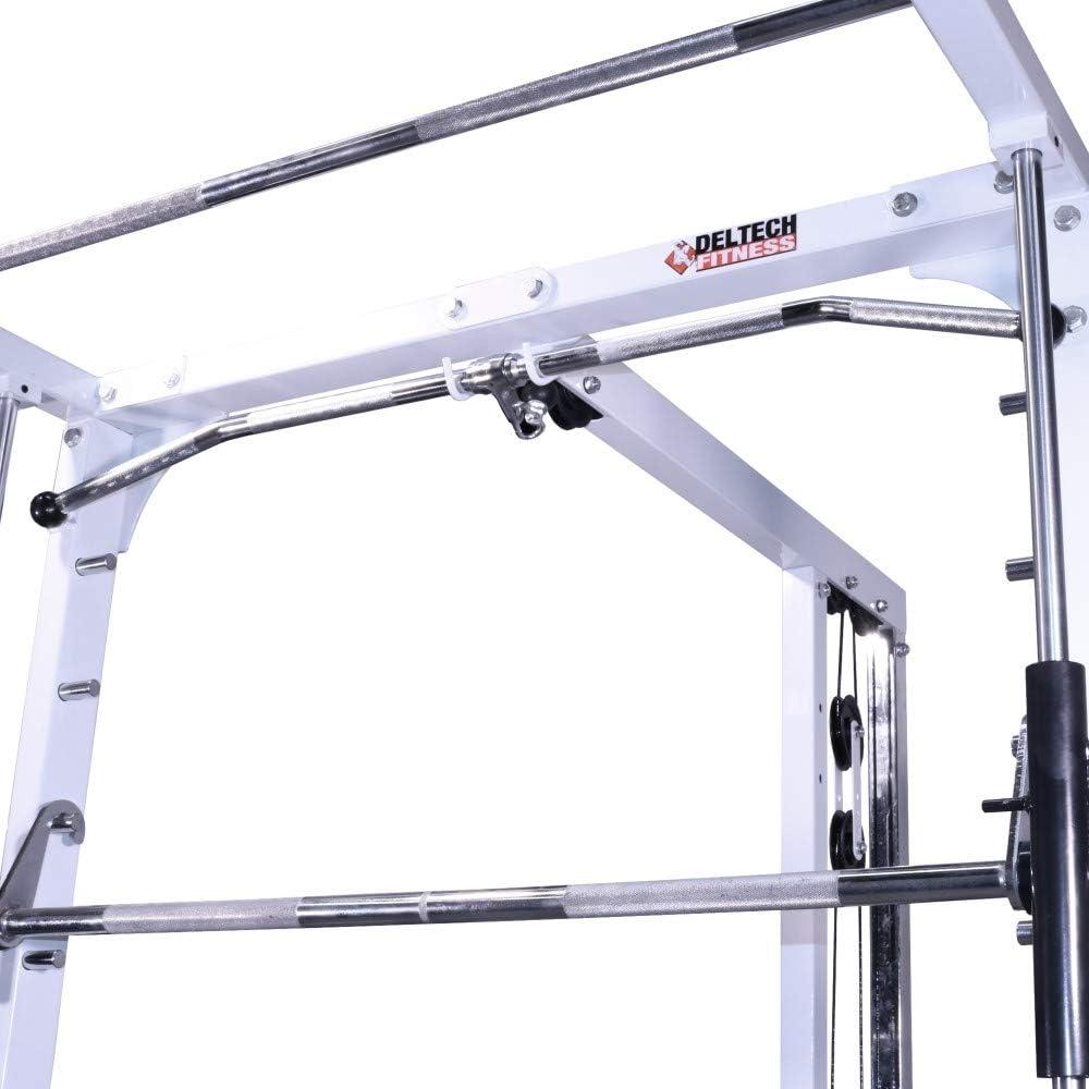 Deltech Fitness Smith Machine/Lat Combo Model #DF4900L, Linear Bearing