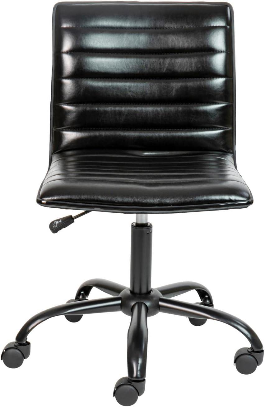 Flash Furniture Low Back Designer Armless Ribbed Swivel Task Office Chair