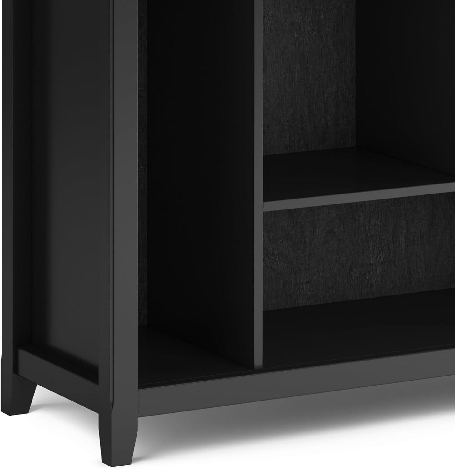 Simpli Home Amherst Solid Wood Multi Cube Bookcase And Storage Unit In Black