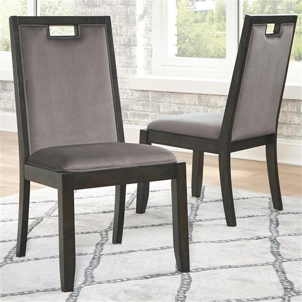 AYFDEGT Hyndell Modern Upholstered Dining Chair    Gray