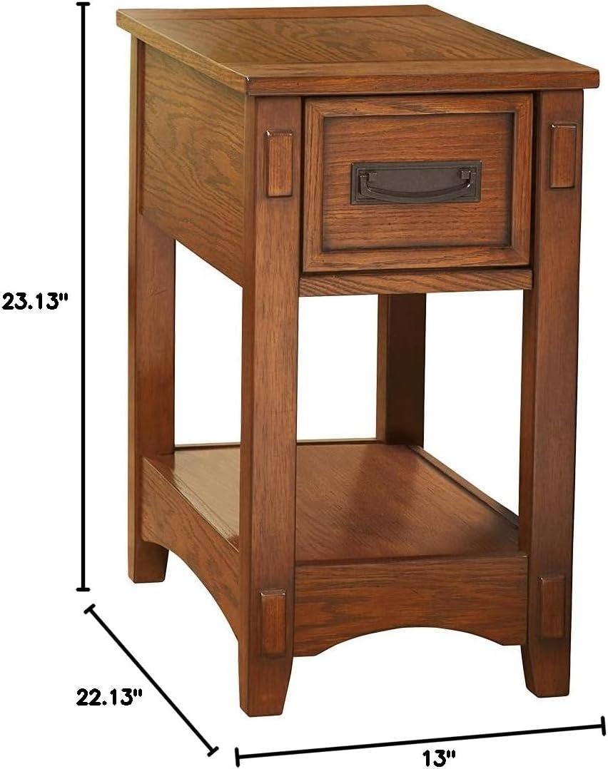 Signature Design by Ashley Contemporary Breegin Chairside End Table Brown