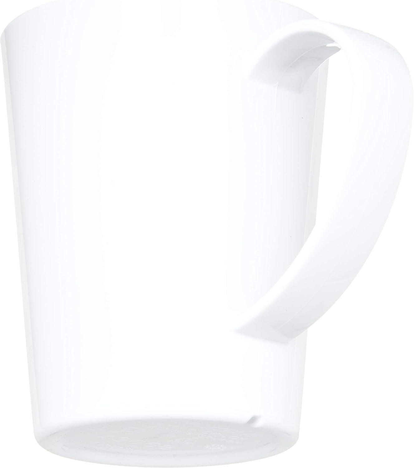 White Tritan Plastic 12 oz Microwave Safe Mug