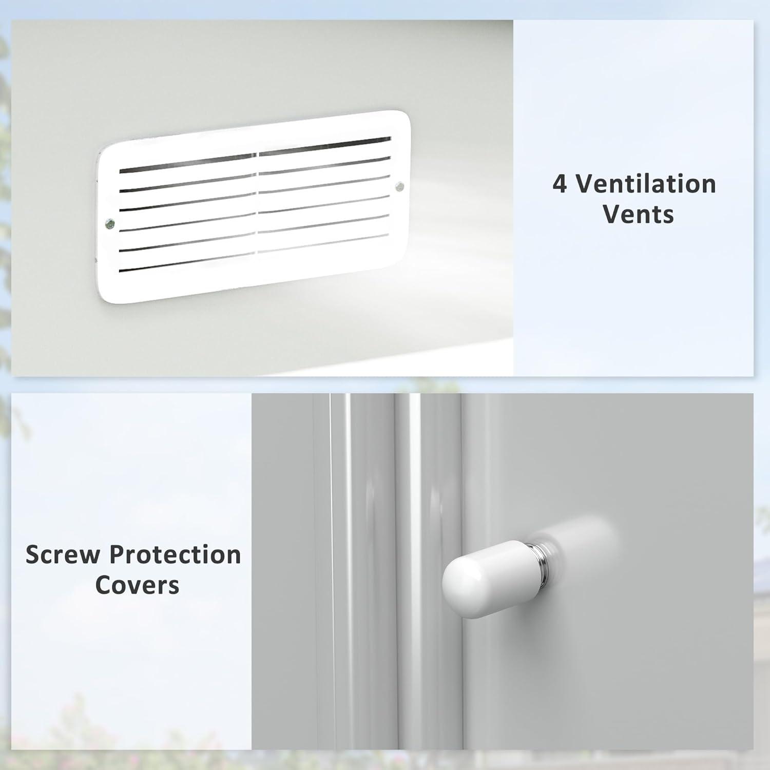 Outsunny Metal Storage Shed