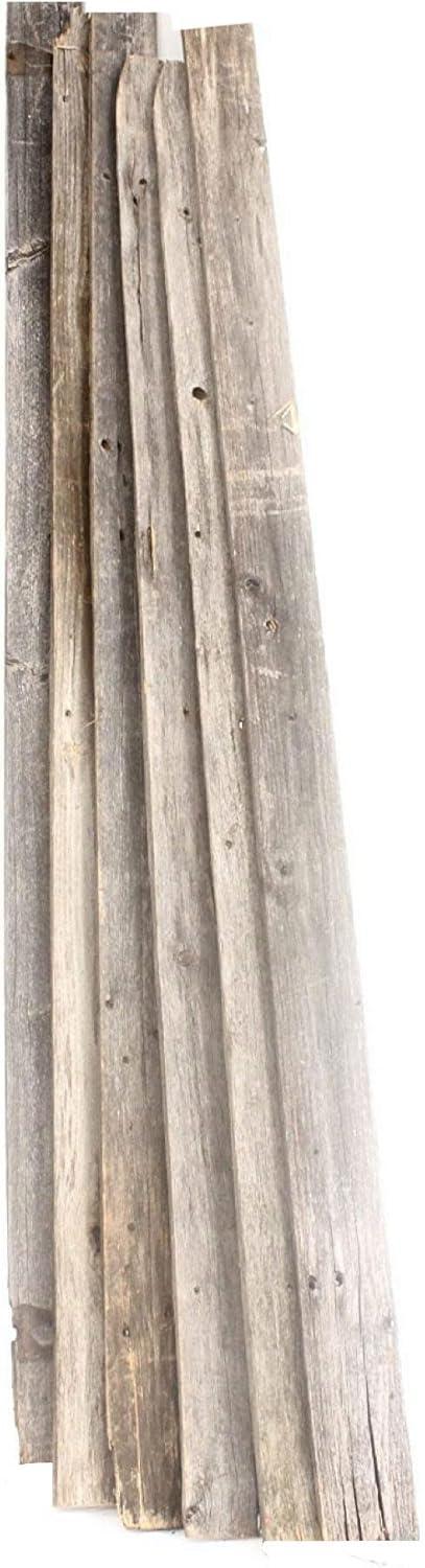 Weathered Gray 48" Reclaimed Wood DIY Plank Bundle